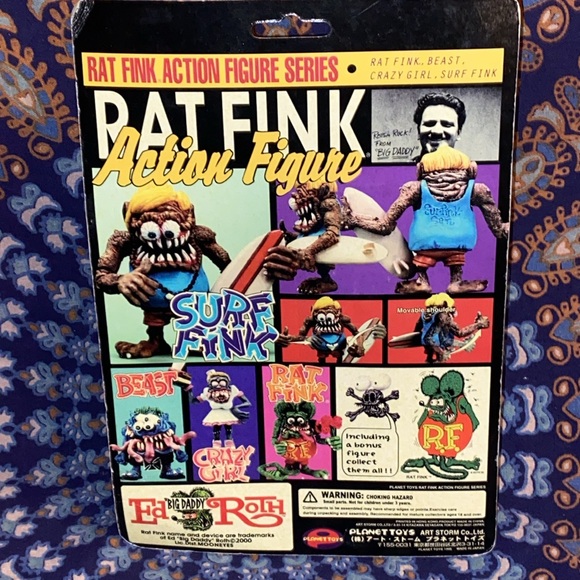 Classic Ed Roth Rare Clear Orange Surf Fink. Sealed. NOS. Japan. Planet Toys. - Picture 8 of 13